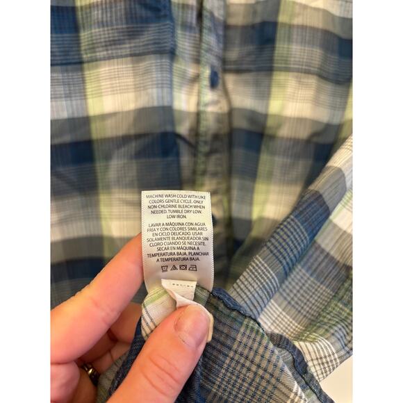 Swisstech Men’s Short Sleeve Plaid Button-Up Shirt- size large - Picture 7 of 11